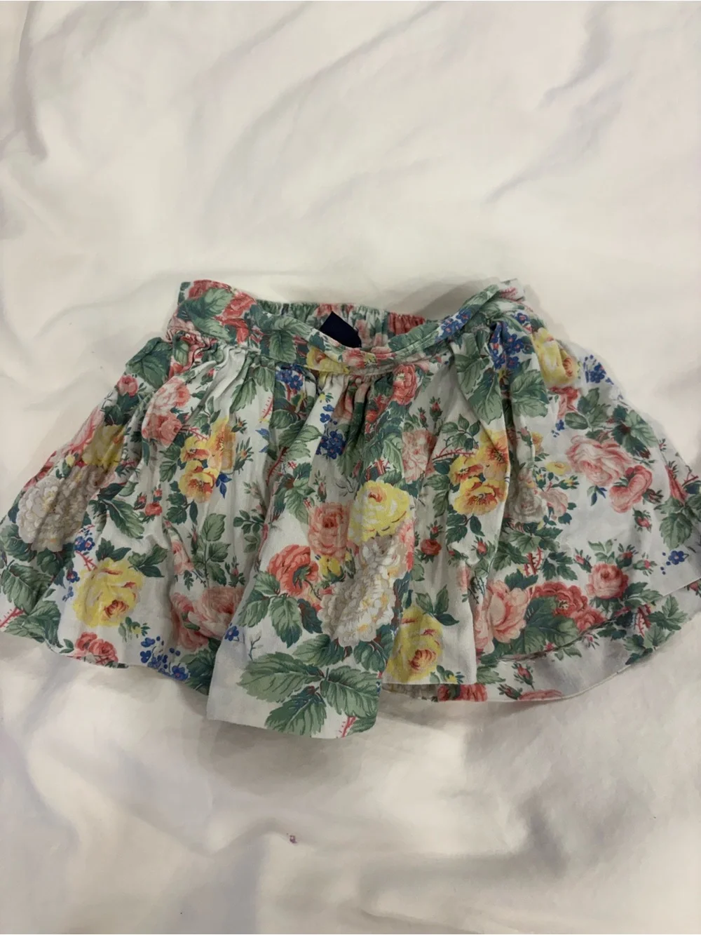 Floral Print Girls' Skirt - Multicolor
